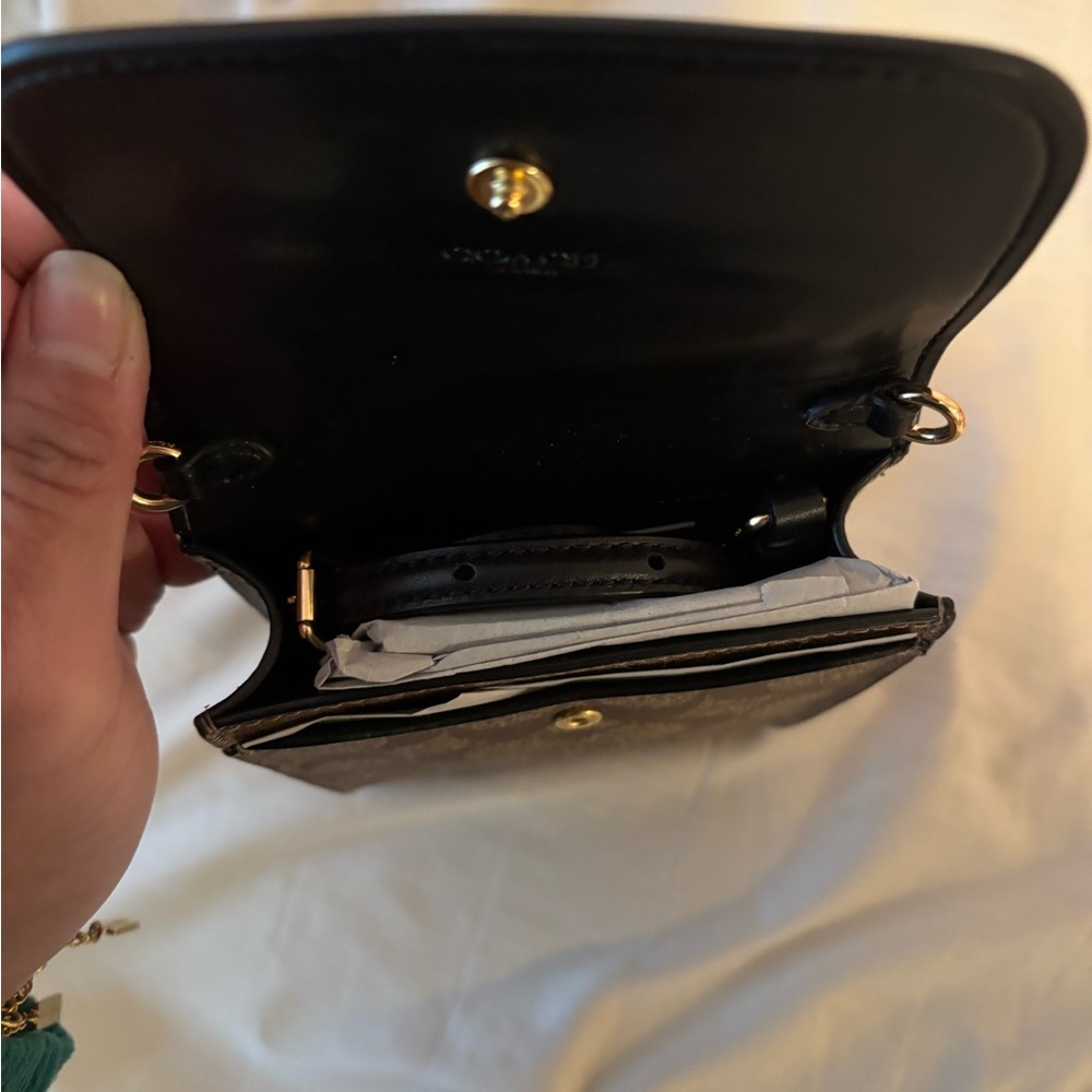 Coach Black and Brown Mini Bag - Picture 8 of 10